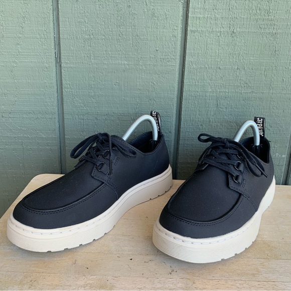 Dr. Martens Walden Black Canvas Lace-Up Casual Oxford Shoes Women’s Size 8 - Picture 8 of 12